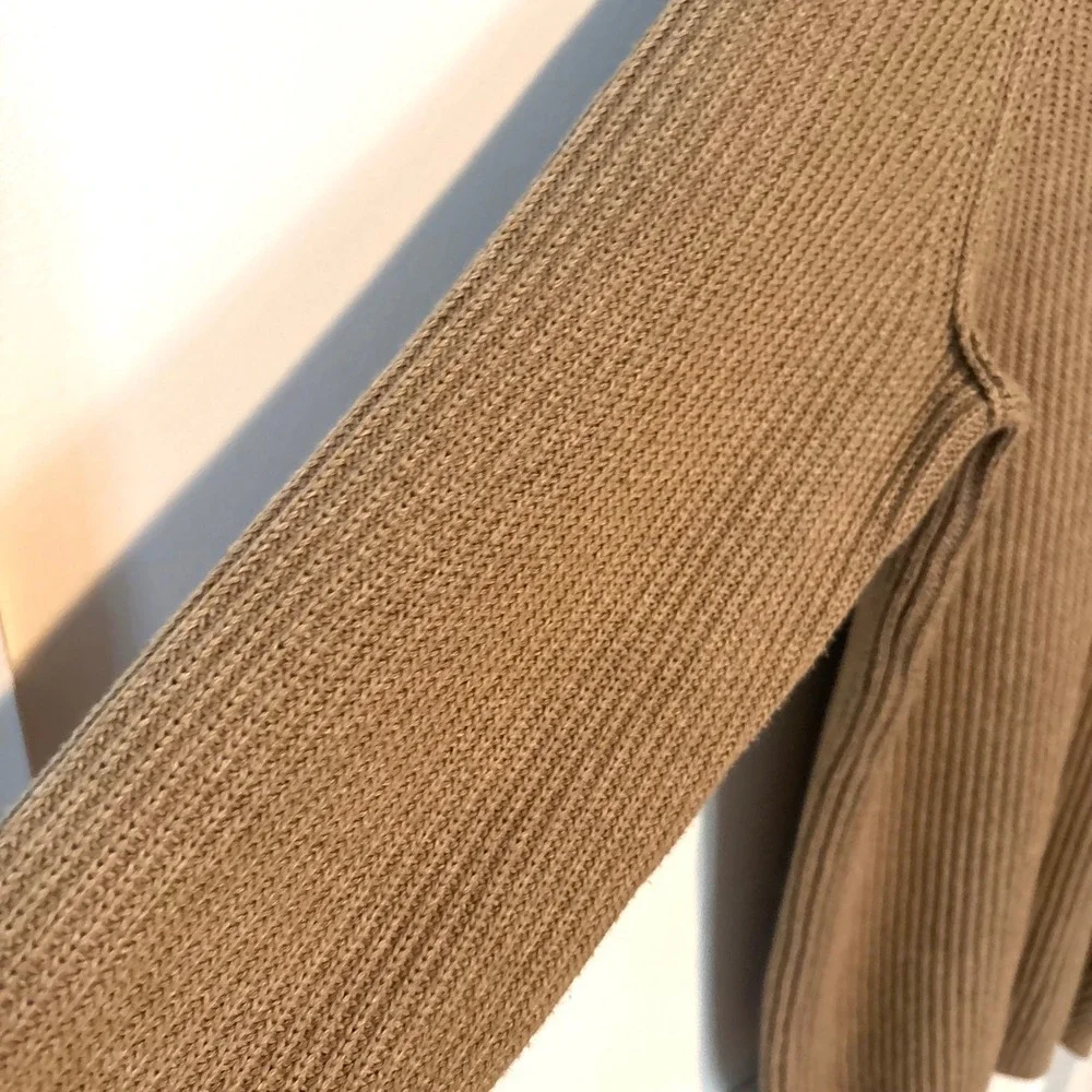 Banana Republic Heritage Khaki Safari Shawl Collar Cotton‎ Sweater in Size M